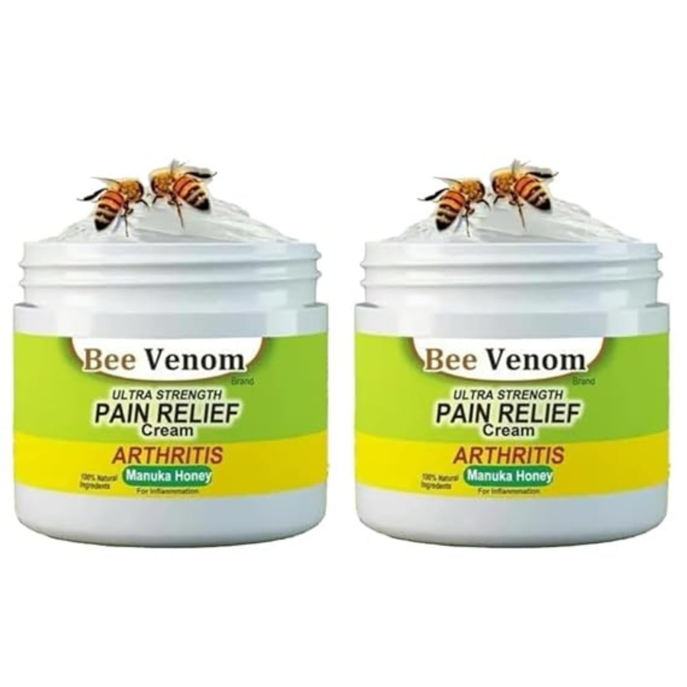 Bee Venom Ultra Strength Pain Relief Cream (Pack of 2)