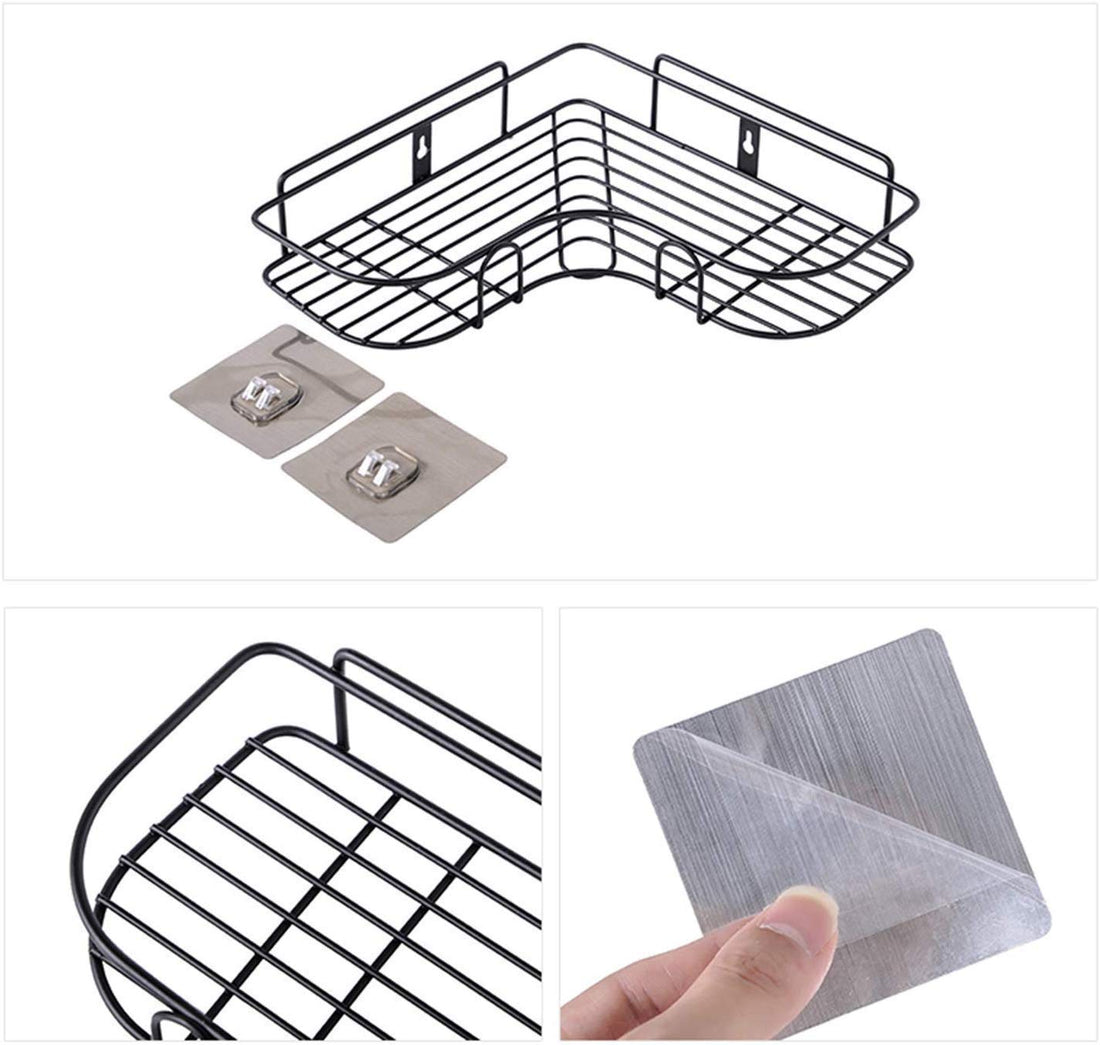 Self-Adhesive Corner Shelf Organizer  4.9⭐⭐⭐⭐⭐(214 Reviews)