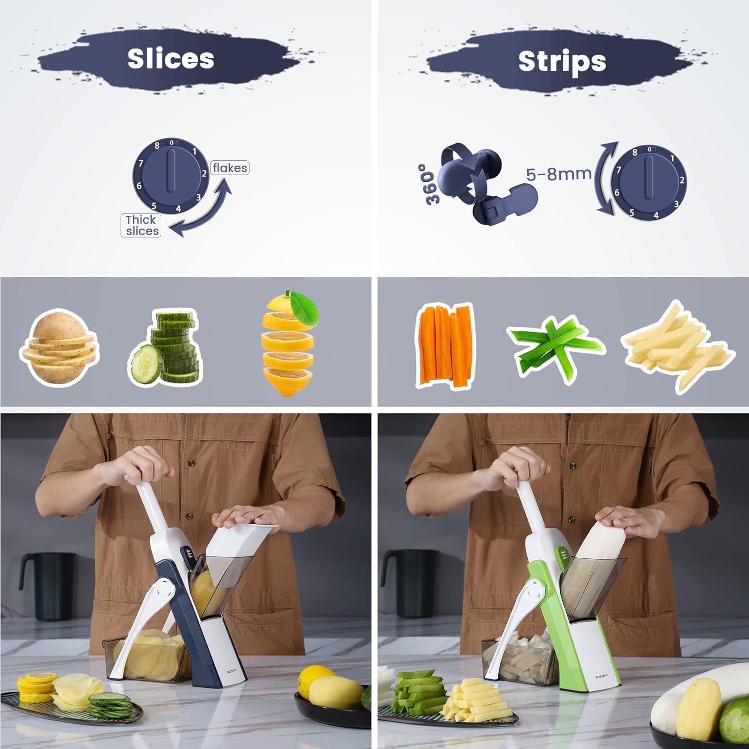 Multifunctional Vegetable Cutter Chopper for Kitchen