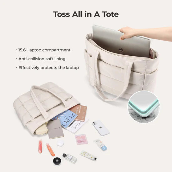 20 L Puffy Tote Bag – Lightweight, Organized, and Versatile⭐⭐⭐⭐⭐ (1388 Reviews)